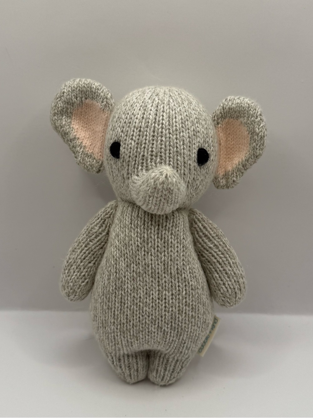 Cuddle + Kind Elephant Knit Plush Stuffed Animal Lovey